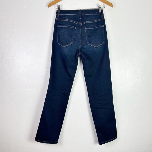 FRAME Le Sylvie Slender High Rise Waist Straight Jeans 25 Cabana LSYCHS230 - Picture 6 of 10